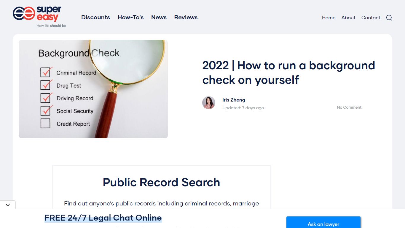 2022 | How to run a background check on yourself - Super Easy